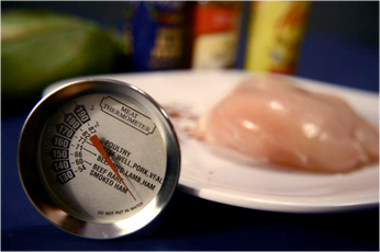 Not cooking chicken to high enough temperatures can lead to illness.